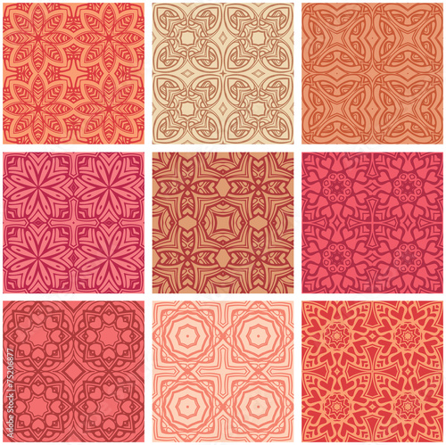 Big set elements for seamless vector patterns © kharlamova_lv