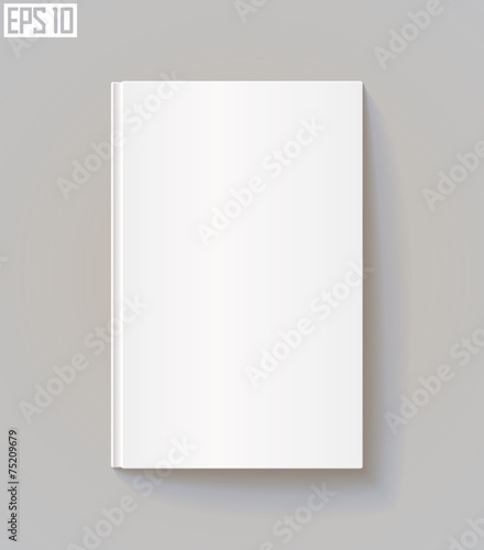 Blank book cover. Eps 10