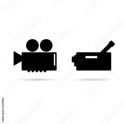 cinema camera icon vector illustration