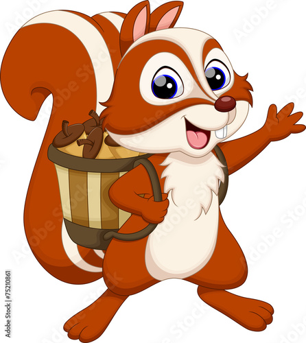 Cute squirrel cartoon