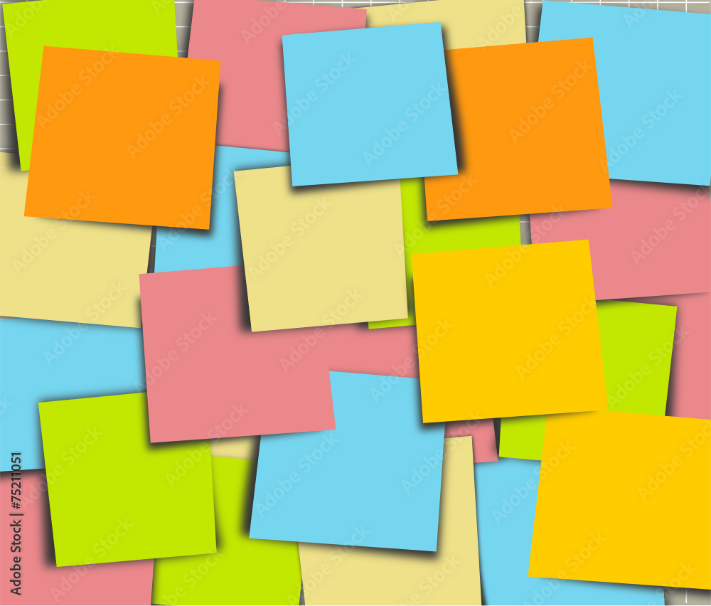 Tableau de post-it à compléter Tableau de post-it à compléter