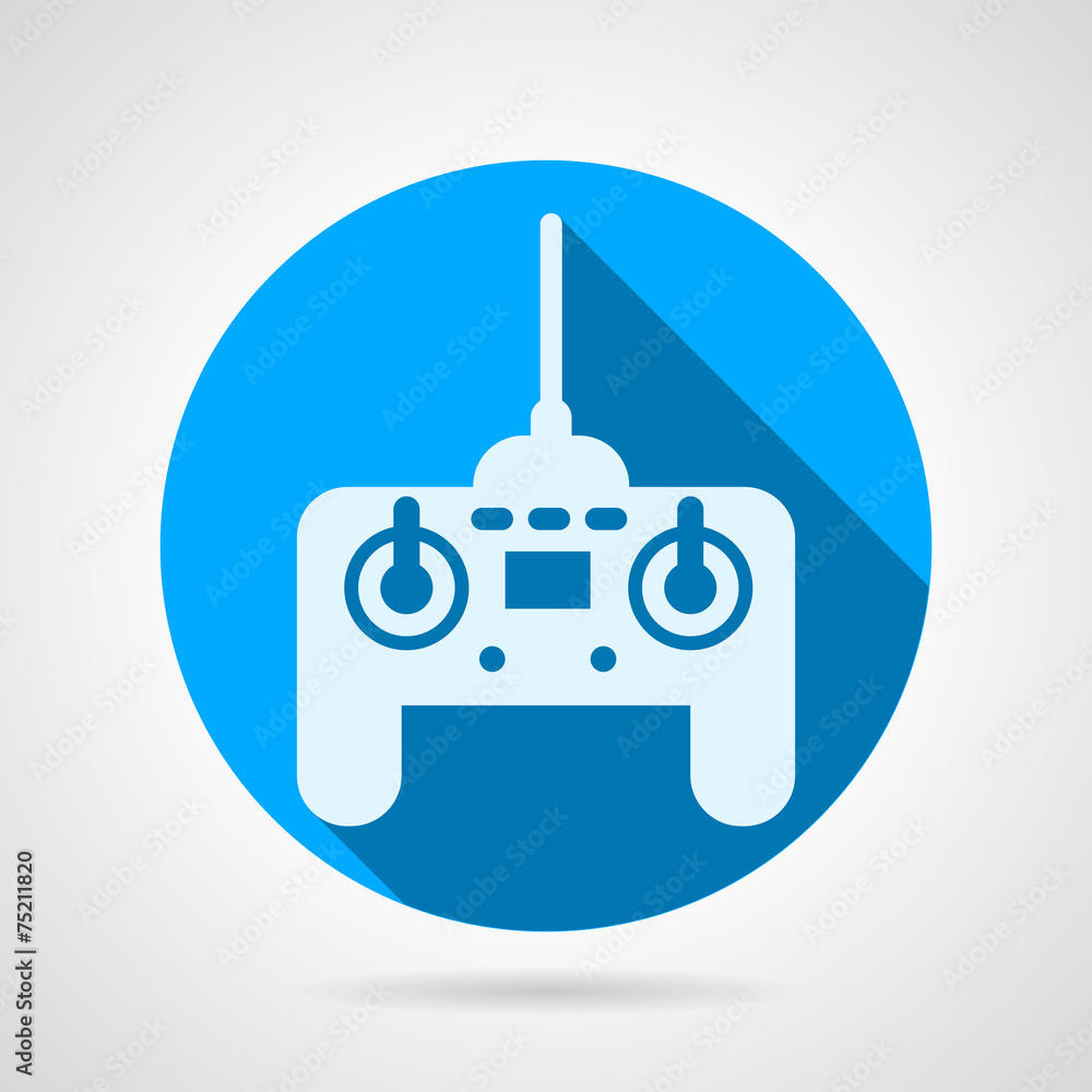 Radio remote controller flat vector icon Radio remote controller flat vector icon