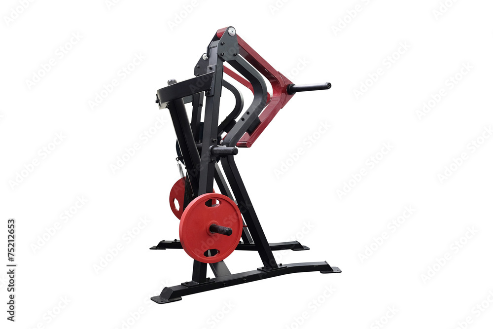 Interior of a fitness hall with fitness equipment Interior of a fitness hall with fitness equipment