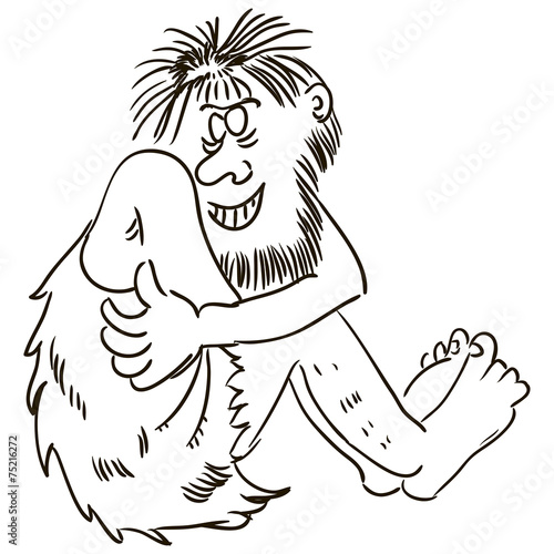 Ancient people vector humor