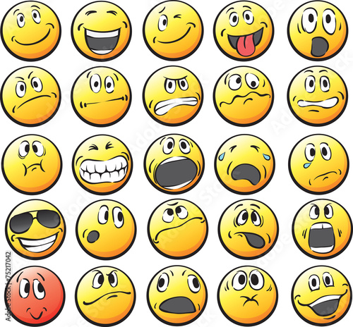Collection of smiley faces