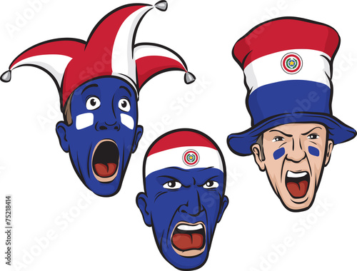 football fans from Paraguay