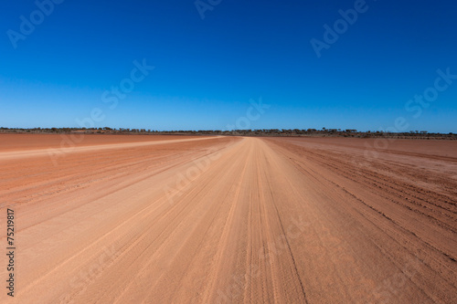 Road through the desert in outback Australia.