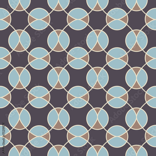 Abstract geometric seamless pattern with circles