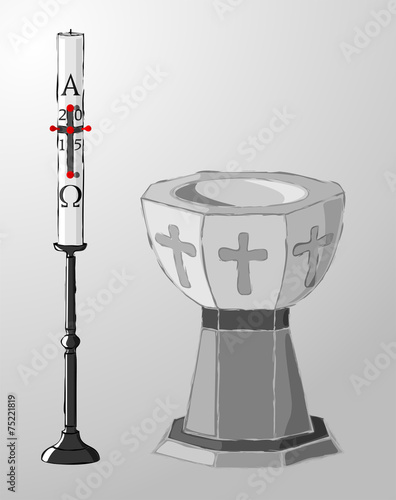Baptism, font,