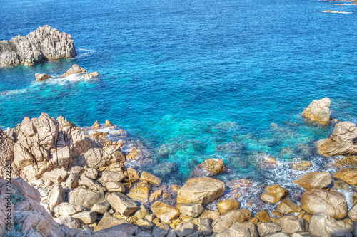 rocky shore in Costa Paradiso