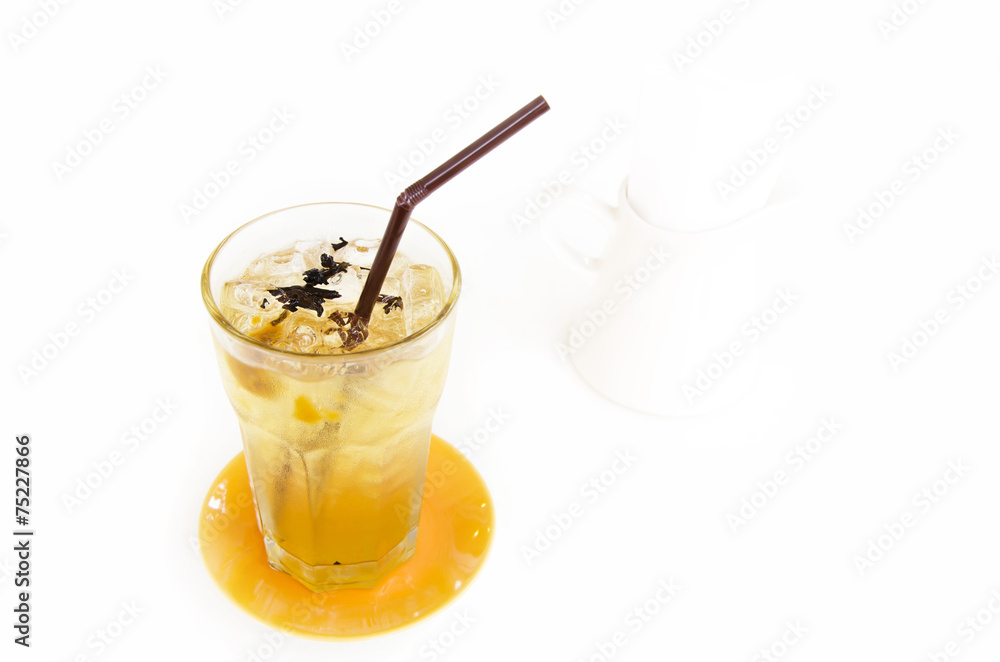 Iced tea with isolate background Iced tea with isolate background