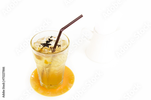 Iced tea with isolate background