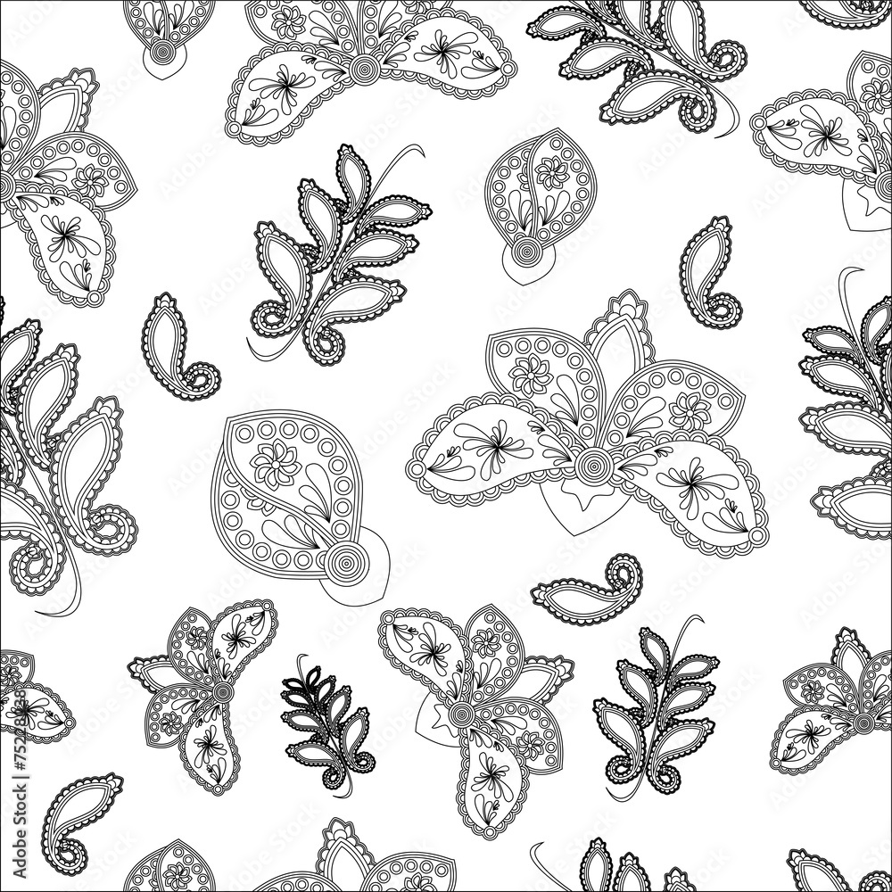 Fototapeta premium russian seamless pattern
