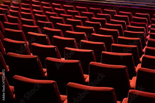 Empty Theater Chairs