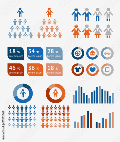 Vector infographic origami banners set for your design and web