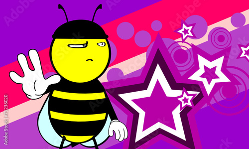 bee cartoon background8