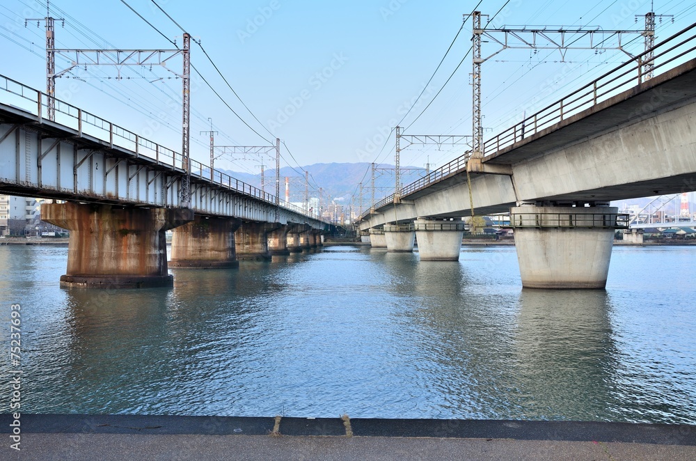 瀬田川と鉄橋