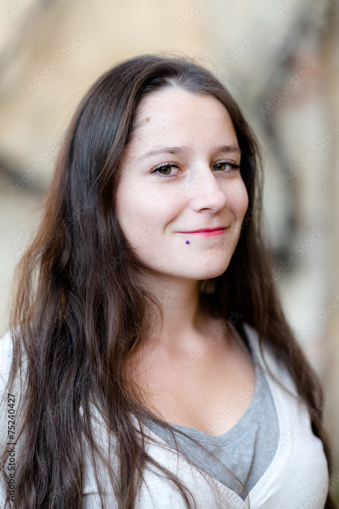 Beauté femme avec de longs sain et brillant des cheveux Beauté femme avec de longs sain et brillant des cheveux