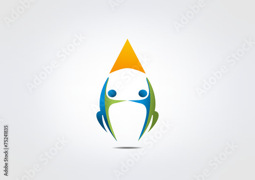Success Business Logo Rocket Icon partners, symbol brand.