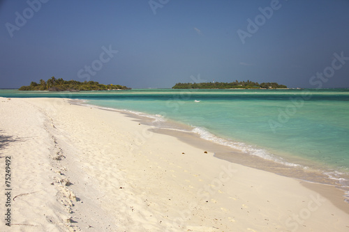 Maldive,Spiaggia incontaminata