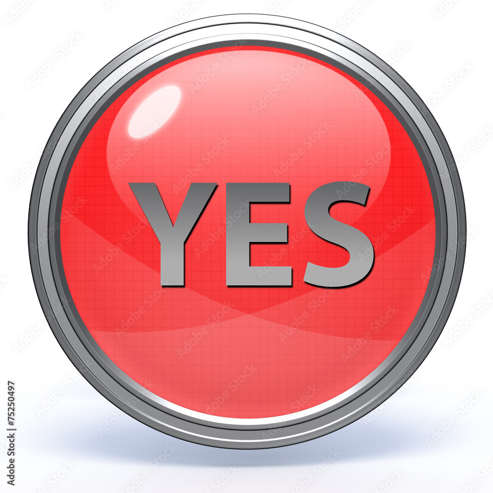 yes circular icon on white background yes circular icon on white background