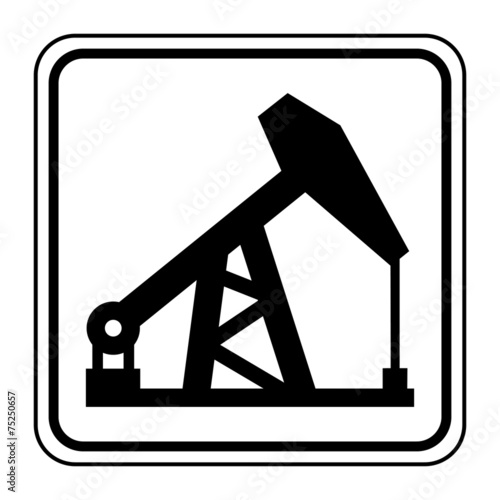 Logo puits. Pétrole.