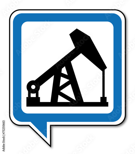 Logo puits. Pétrole.