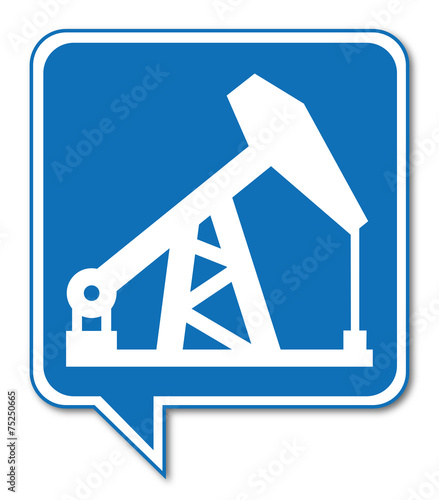 Logo puits. Pétrole.