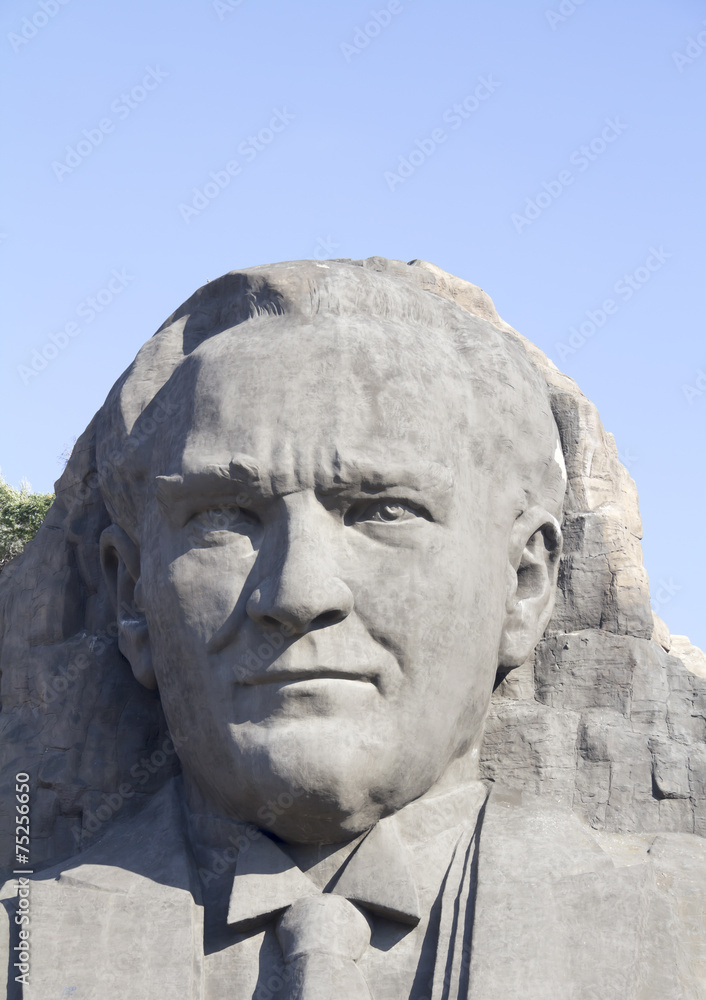 Statue of Ataturk, the founder of modern Turkey, Buca