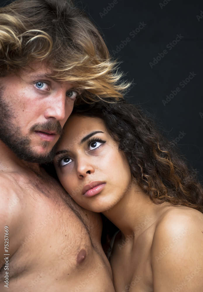 Beautiful portrait of a loving couple Beautiful portrait of a loving couple