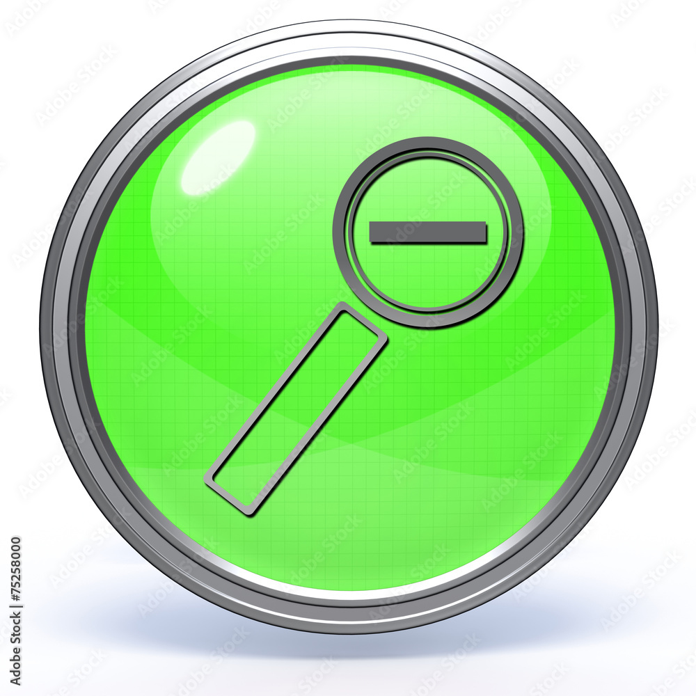 Zoom out circular icon on white background Zoom out circular icon on white background