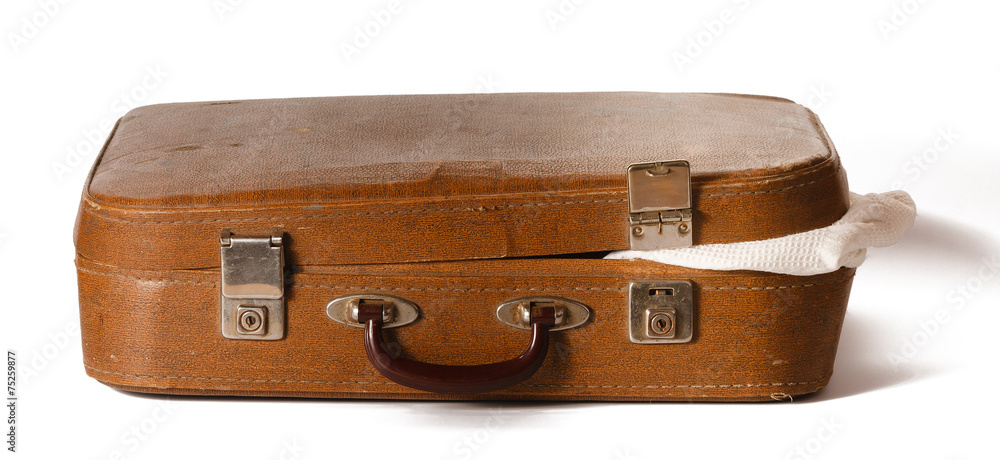 Fototapeta premium Old shabby suitcase
