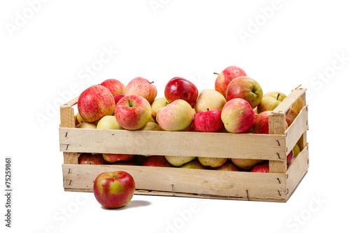 Box with  apples