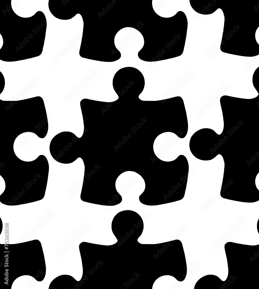 Black Pieces of Jigsaw Puzzle Black Pieces of Jigsaw Puzzle