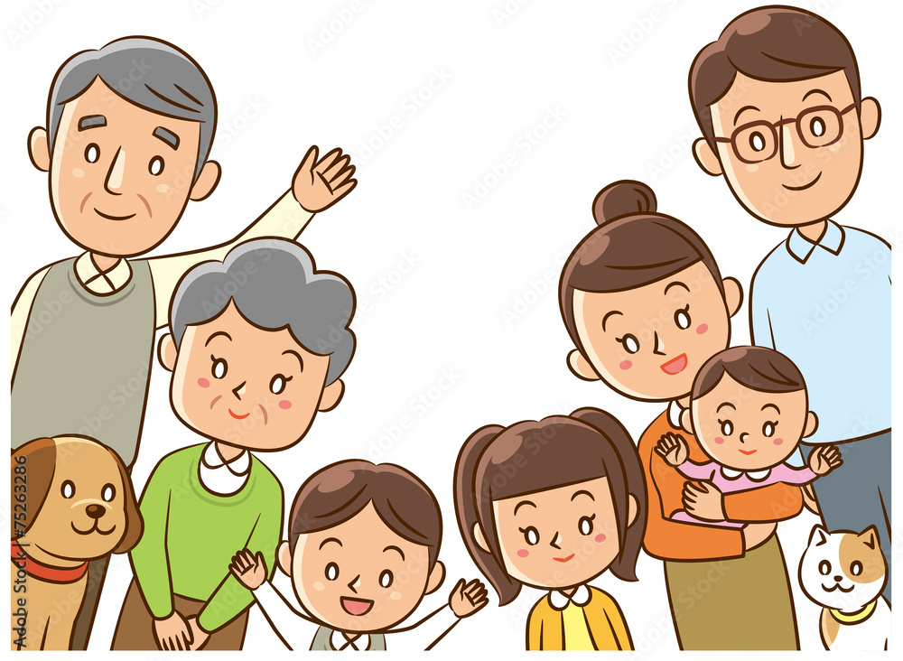 家族 団らん Stock イラスト Adobe Stock