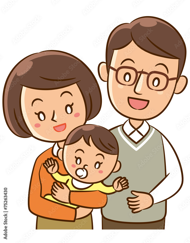 夫婦と赤ちゃん 夫婦と赤ちゃん