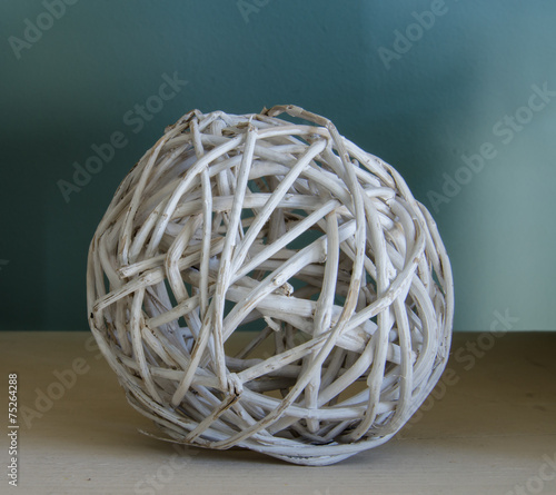 White Wicker Ball