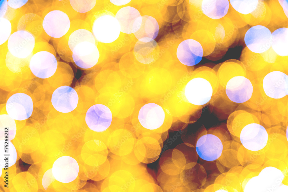 Obraz premium Abstract Vintage City Lights Bokeh Background