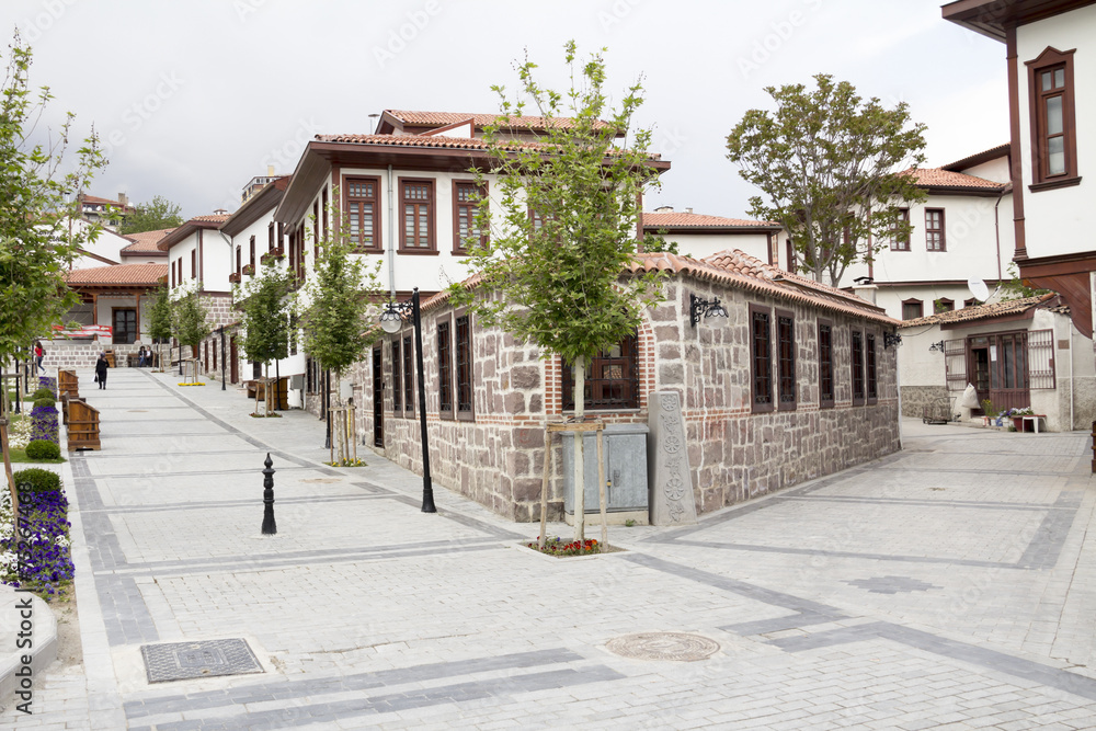 Ottoman style renovated houses in Ankara, Turkey
