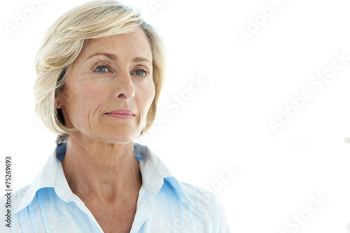 Картината върху платно Portrait of a mature caucasian woman