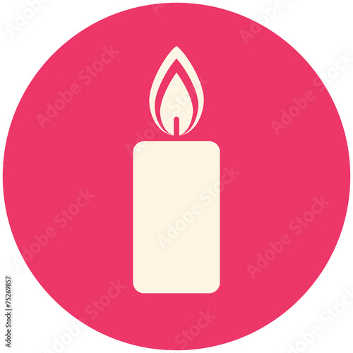 Christmas candle icon