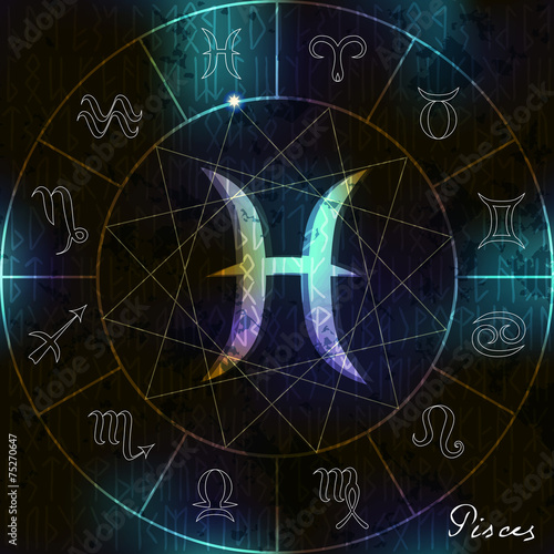 Pisces astrological symbol