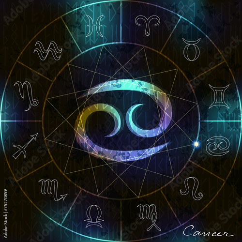 Cancer astrological symbol