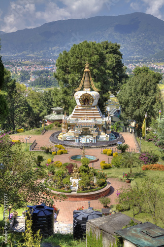 kopan monastery located near kathmandu nepal photo