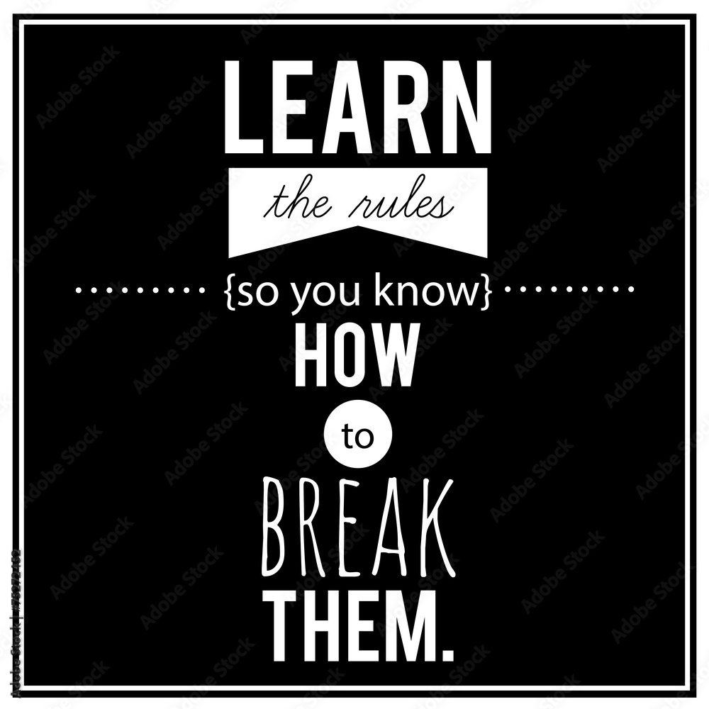 Fototapeta premium Inspirational VECTOR quotation.