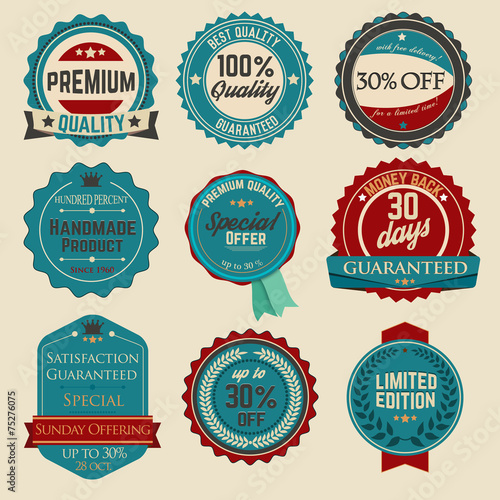 Vintage Sale Stickers 04