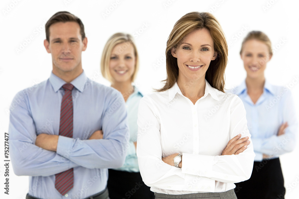 Portrait of a business team with female leader Portrait of a business team with female leader