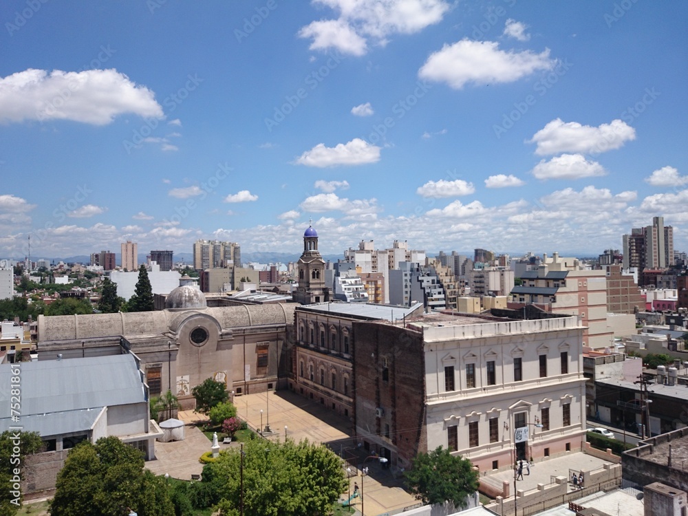 Top view of córdoba city, argentina