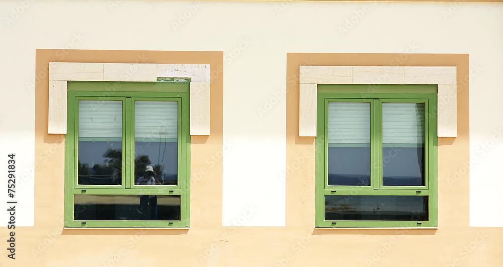 Detalle ventanas típicas de la arquitectura canaria, Arrecife