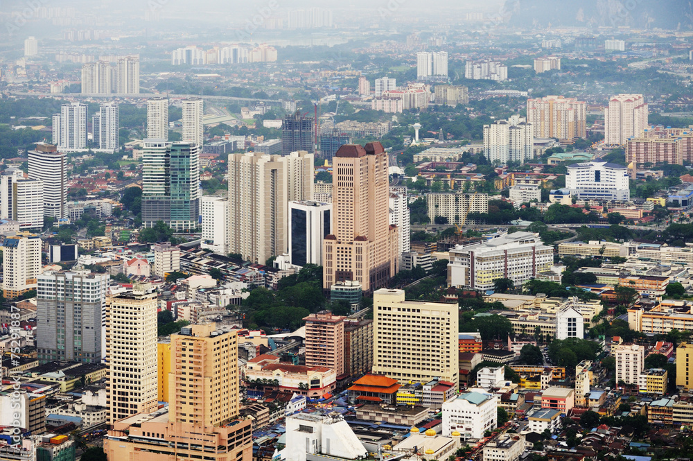 Obraz premium Aerial view of Kuala Lumpur